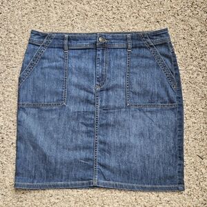 Denim Stretch Classic Mini Skirt